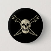 Pirate (Skull) - Standard, 2¼ Zoll Rundtaste Button (Vorderseite)