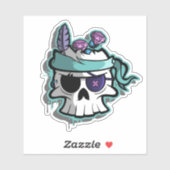 Pirate Skull Sticker (Blatt)