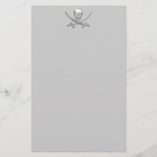 Pirate Skull & Sword Crossbones (TLAPD) Briefpapier