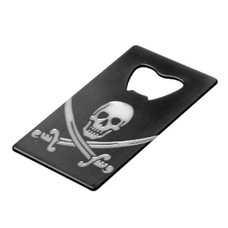 Pirate Skull & Sword Crossbones (TLAPD) Geldkarten Flaschenöffner