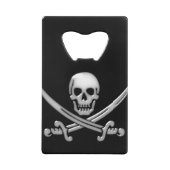 Pirate Skull & Sword Crossbones (TLAPD) Geldkarten Flaschenöffner (Rückseite)
