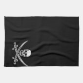 Pirate Skull & Sword Crossbones (TLAPD) Geschirrtuch (Horizontal)
