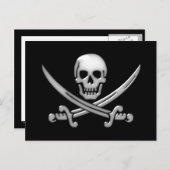 Pirate Skull & Sword Crossbones (TLAPD) Postkarte (Vorne/Hinten)
