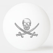 Pirate Skull & Sword Crossbones (TLAPD) Tischtennisball (Vorderseite)