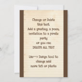 Pirate Skull Talk wie ein Piratengeburt Einladung (Rückseite)