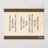 Pirate Skull Talk wie ein Piratengeburt Postkarte (Rückseite)