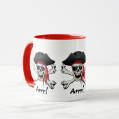 Pirate Skull Tasse (Vorderseite Links)