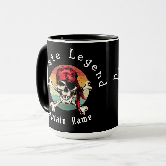 Pirate SKULL Tasse (Vorderseite Links)
