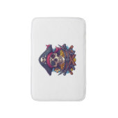 Pirate Skull Treasure Badematte (Vorderseite Vertikal)