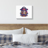Pirate Skull Treasure Leinwanddruck (Insitu (Schlafzimmer))