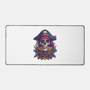 Pirate Skull Treasure Schreibtischunterlage