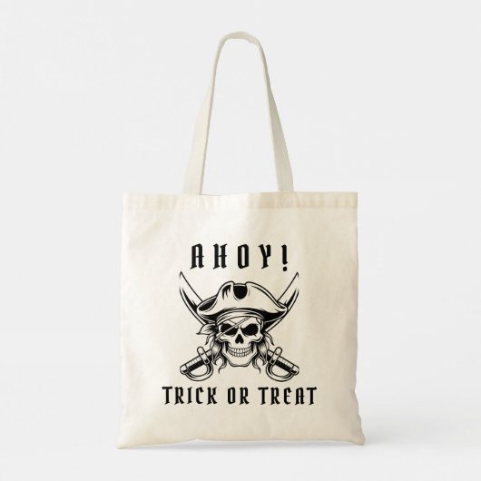 Pirate Skull Trick Or Treat Tragetasche (Rückseite)