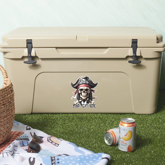 Pirate Skull und Crossbones Aufkleber (Kühler)