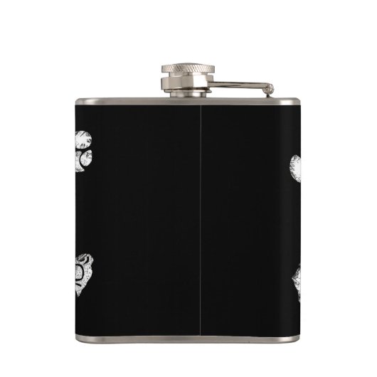 Pirate Skull und Crossbones Flachmann (Rückseite)