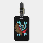 Pirate Skull und Crossbones Gepäckanhänger (Vorderseite vertikal)