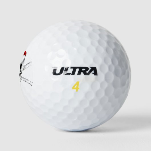 Pirate Skull und Crossbones Golfball (Logo)