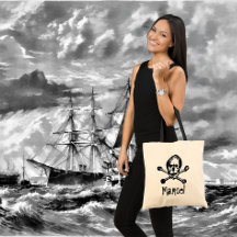 Pirate Skull und Crossbones Hintern Bag
