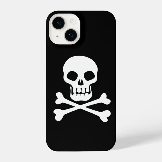 Pirate Skull und Crossbones iPhone Hülle (Rückseite)