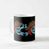 Pirate Skull und Crossbones Kaffeetasse (Vorderseite Links)