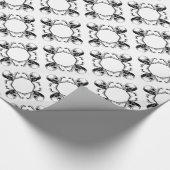 Pirate Skull und Crossbones Kaleidoskop Design Geschenkpapier (Ecke)