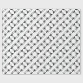Pirate Skull und Crossbones Kaleidoskop Design Geschenkpapier (Flach)