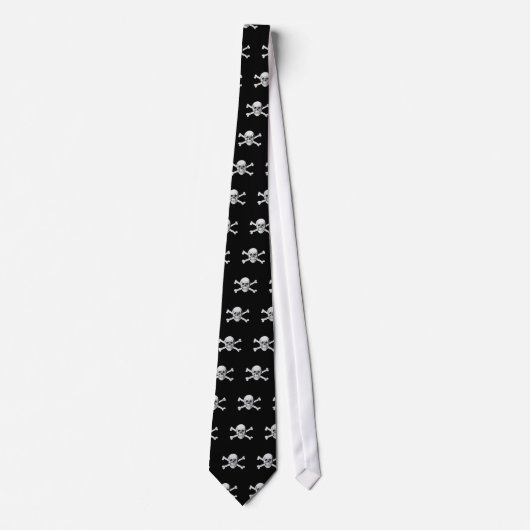 Pirate Skull und Crossbones Krawatte (Vorderseite)