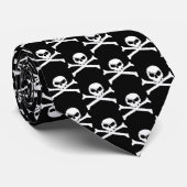 Pirate Skull und Crossbones Krawatte (Gerollt)