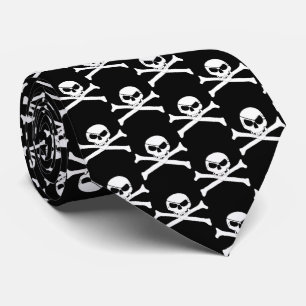 Pirate Skull und Crossbones Krawatte