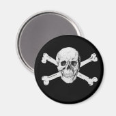 Pirate Skull und Crossbones Magnet (Vorderseite/Rückseite)