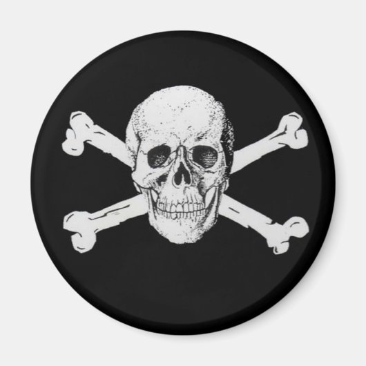 Pirate Skull und Crossbones Magnet (Vorne)