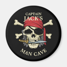 Pirate Skull und Crossbones Man Cave
