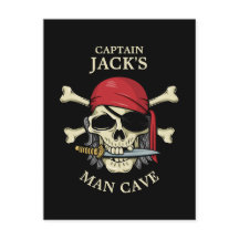 Pirate Skull und Crossbones Man Cave