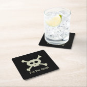 Pirate Skull und Crossbones Paper Untersetzer (Vor Ort)