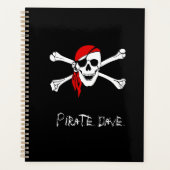 Pirate Skull und Crossbones Planner Notebook Planer (Vorderseite)