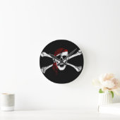Pirate Skull und Crossbones Runde Wanduhr (Zuhause)