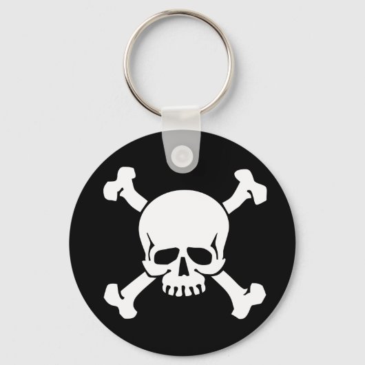 Pirate Skull und Crossbones Schlüsselanhänger (Vorderseite)