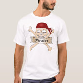 Pirate Skull und Crossbones T-Shirt (Vorderseite)