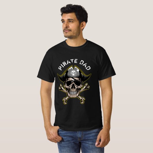 Pirate SKULL VATER T - Shirt (Vorne ganz)