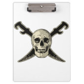 Pirate (Skull) - White Clipboard Klemmbrett (Vorderseite)