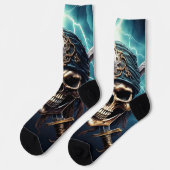 Pirate Skull with Swords Socken (Linkes Detail)