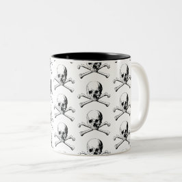 Pirate Skull Zweifarbige Tasse