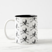 Pirate Skull Zweifarbige Tasse (Links)