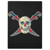 Pirate (Skull) - Zwischenablage Klemmbrett (Rückseite)