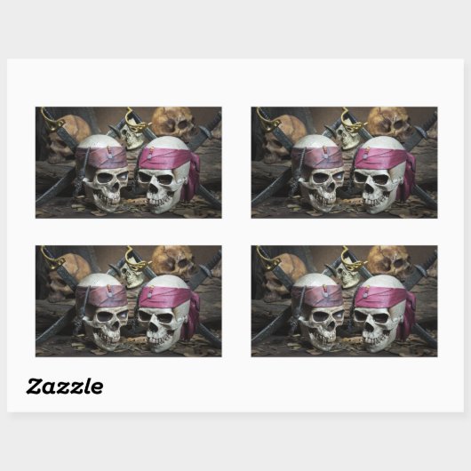 Pirate Skulls Aufkleber (Blatt)