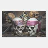 Pirate Skulls Aufkleber (Vorderseite)