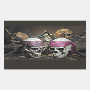 Pirate Skulls Aufkleber