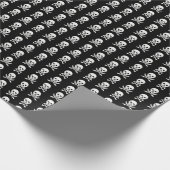 Pirate Skulls Crossbones Nahtloses Muster Geschenkpapier (Ecke)