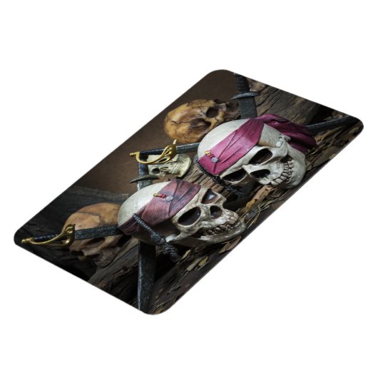 Pirate Skulls Foto Magnet (Linke Seite)
