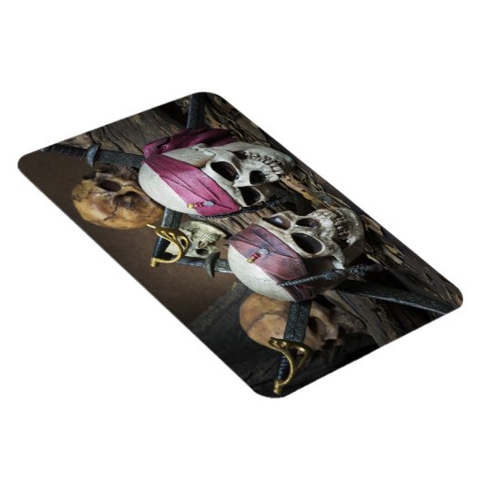 Pirate Skulls Foto Magnet (Rechte Seite)