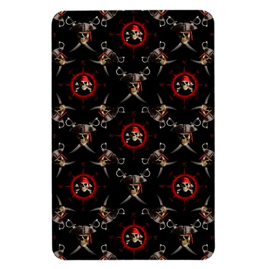 Pirate Skulls Magnet (Vertikal)